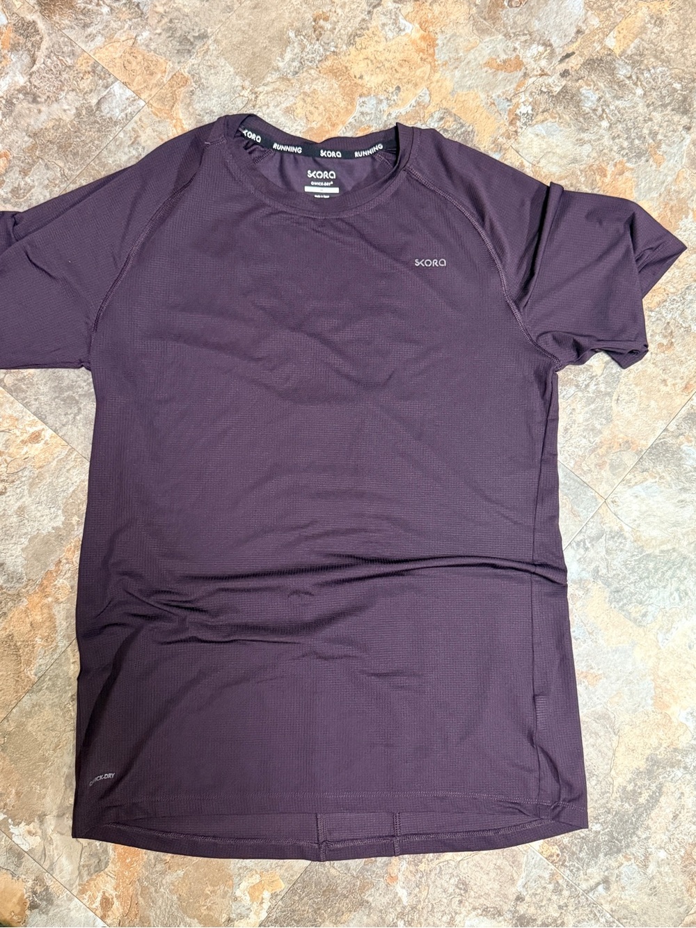 SKORA Short Sleeve Performance Tee — Dark Purple